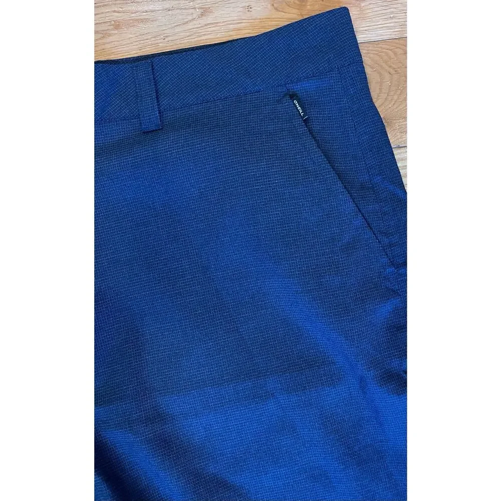 O'Neill Mens Walking Shorts Navy Blue Stripe Hiking Carson‎ Size 40